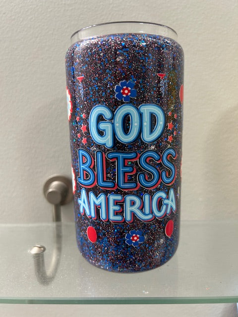 Pre Made God Bless America Cup