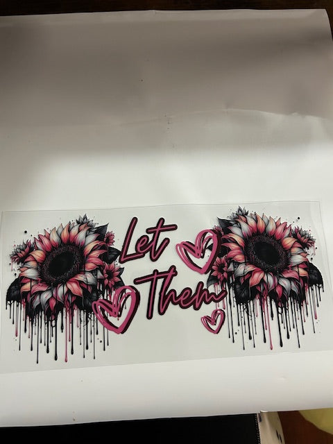 "Let Them" Pink Flowers